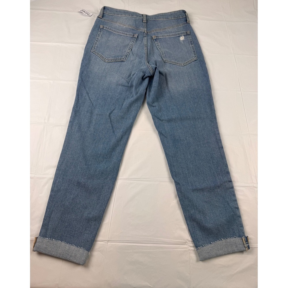 Old Navy OG Straight High‎ Rise Distressed Jeans Medium Wash Size 4 NWT - Picture 11 of 12